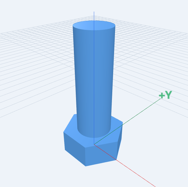 Hex Bolt: compiled 3D model