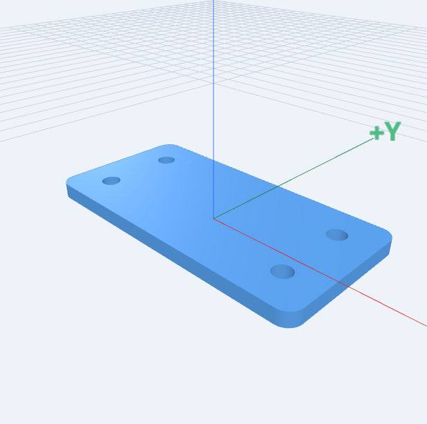 Parametric Mounting Plate: compiled 3D model