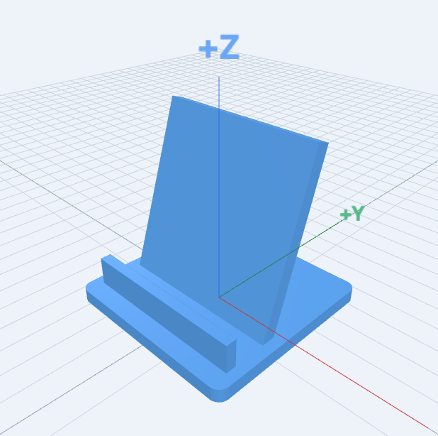 Phone Stand: compiled 3D model