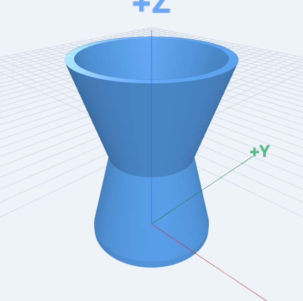Vase (rotate_extrude): compiled 3D model