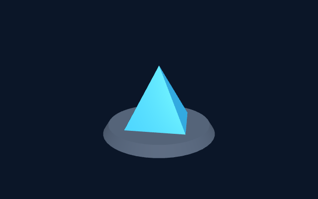 Load a Local glTF Model: rendered Three.js scene